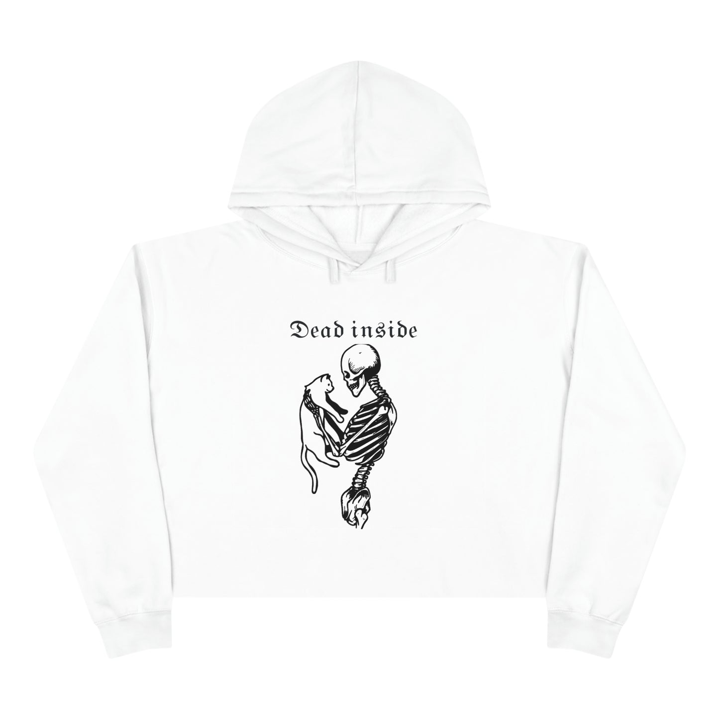 Dead Inside Crop Hoodie
