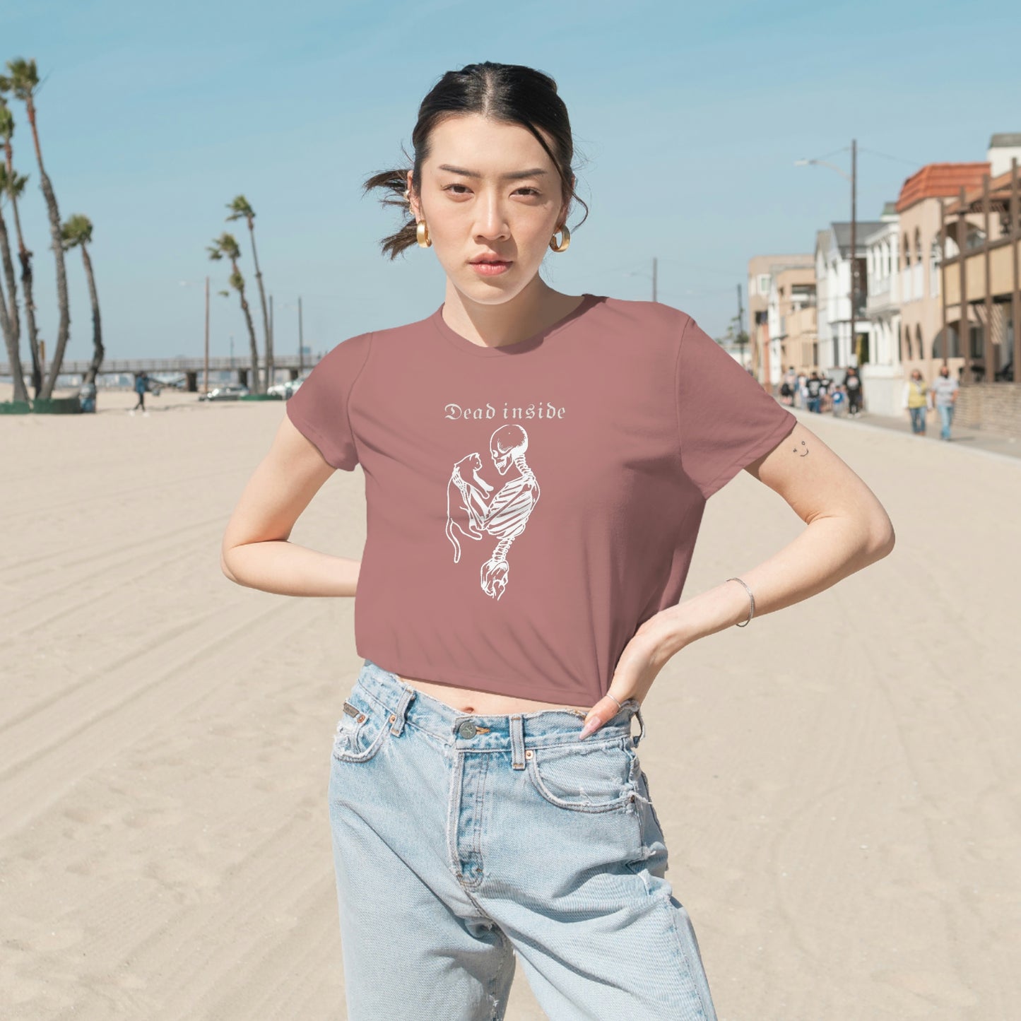 Dead Inside Crop Tee