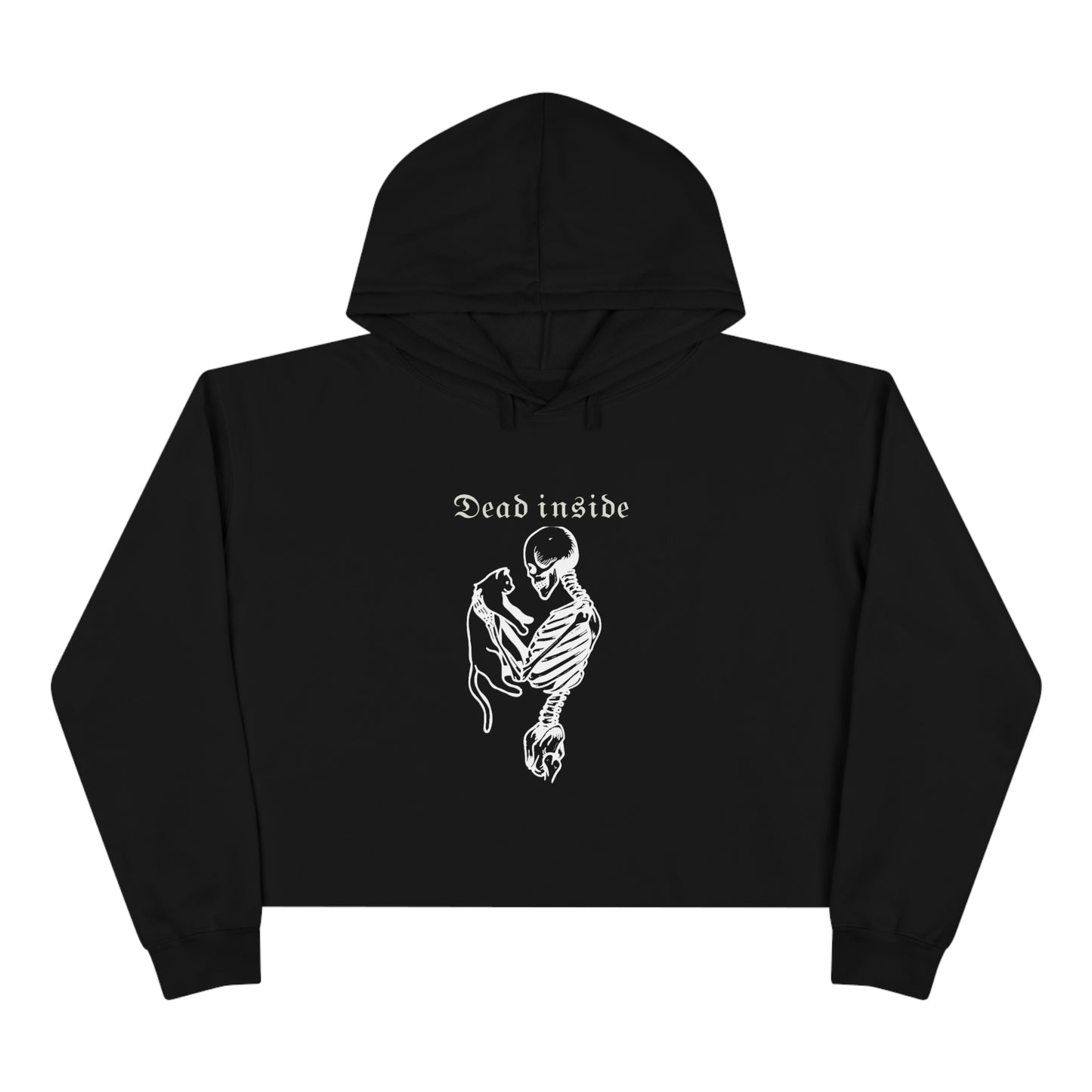 Dead Inside Crop Hoodie