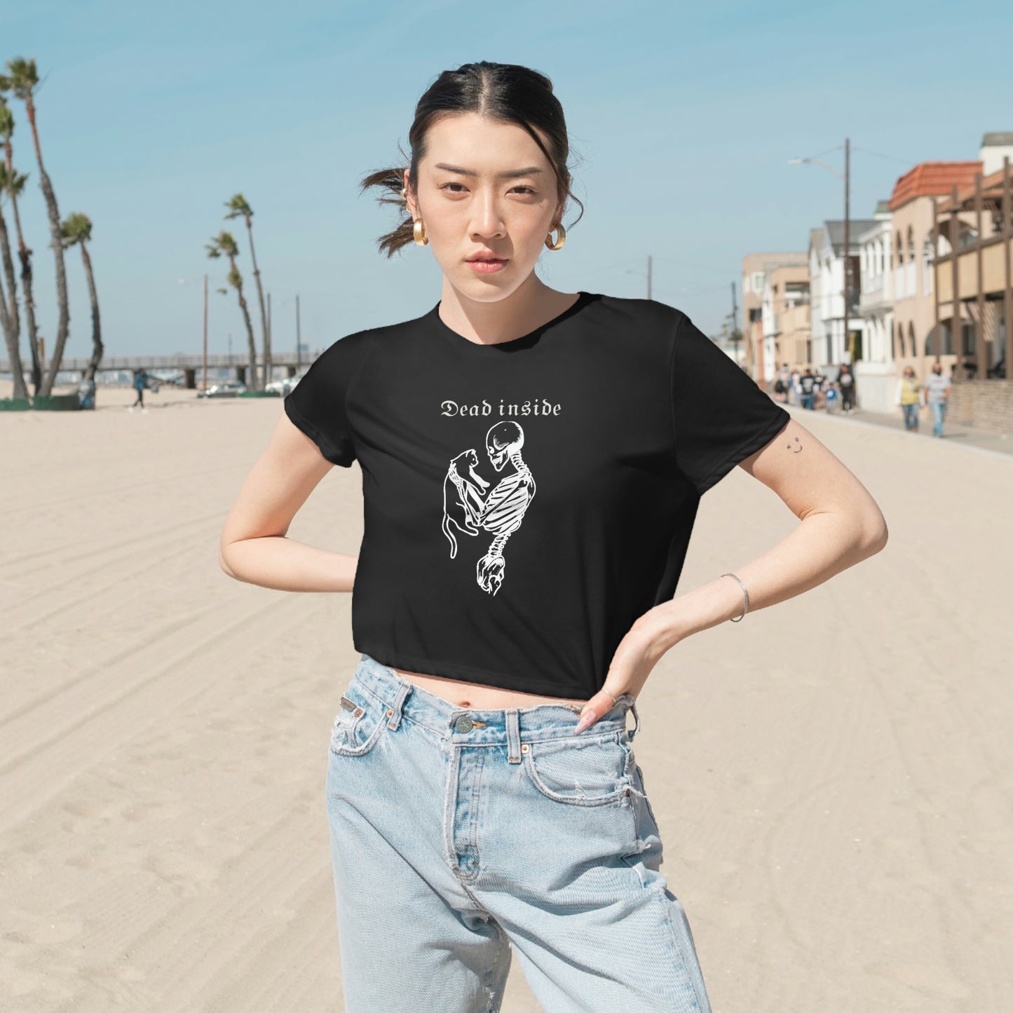 Dead Inside Crop Tee