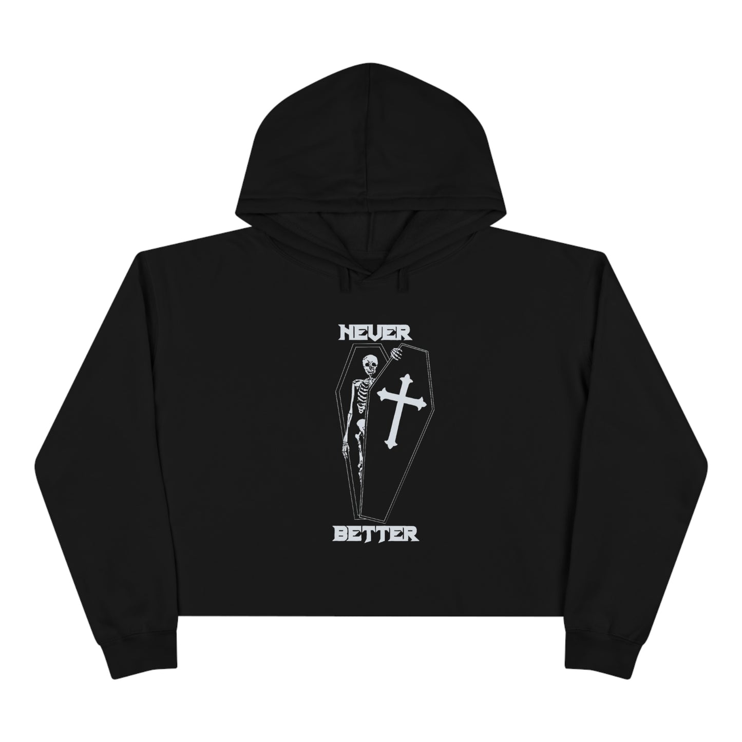 Never Better Crop Hoodie